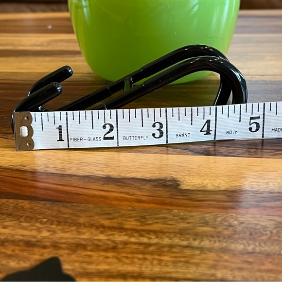 NIB 4 Black Rubber Coated StainlessSteel Glass Shower Narrow Hooks - Picture 10 of 15